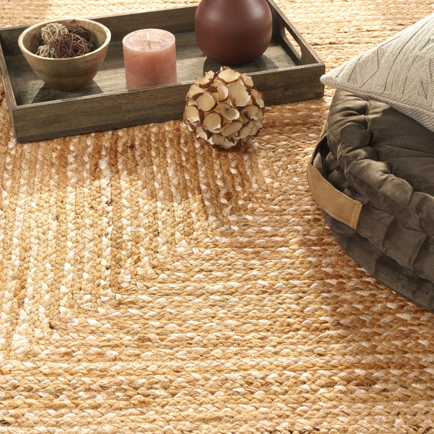 Handmade Natural Jute Rug