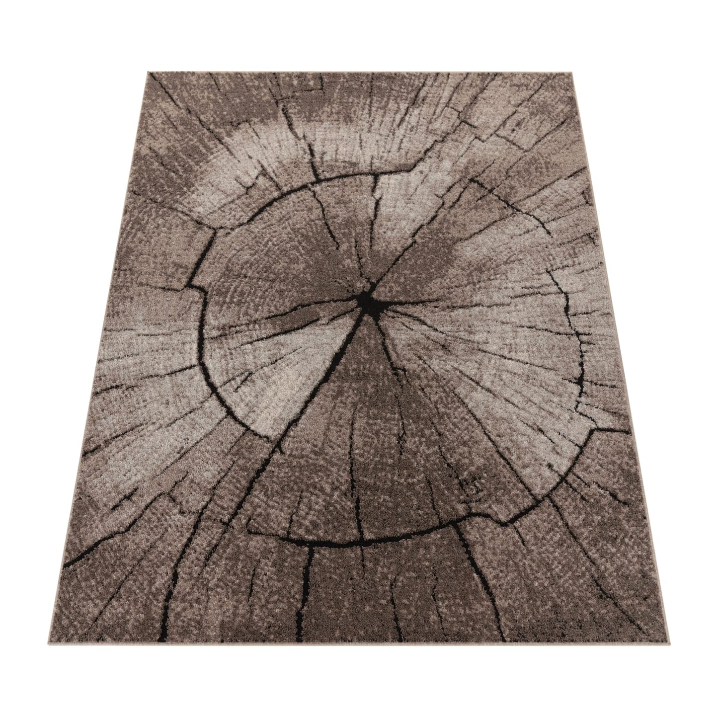 Soft Beige Textured Indoor Rug with Jute Backing