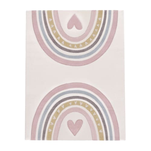 Elegant Pink Indoor Rug with Natural Jute Backing