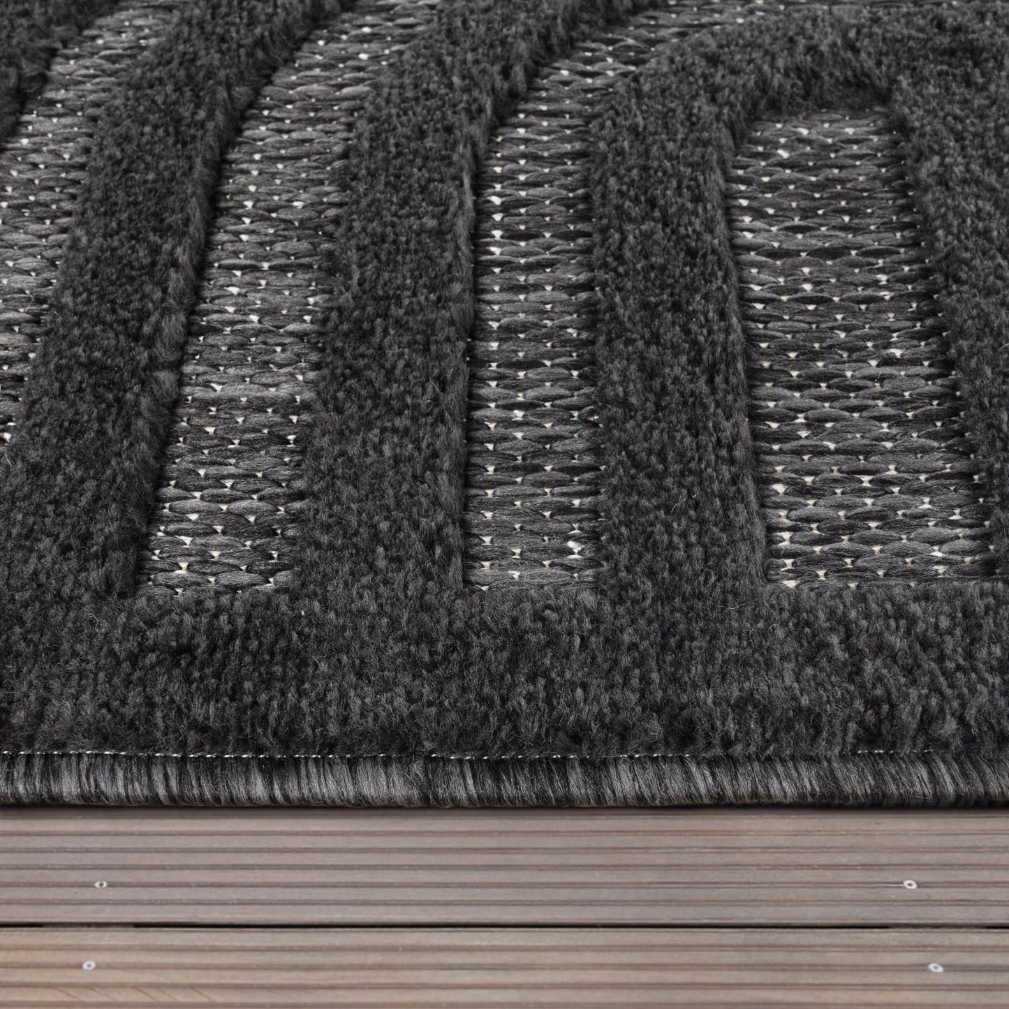 Anthracite Weatherproof Rug for Outdoor & Heated Floors