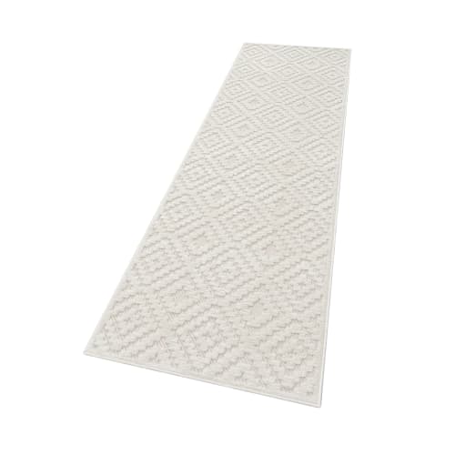 Cream Outdoor Rug with Soft Pile and Heating Safe
