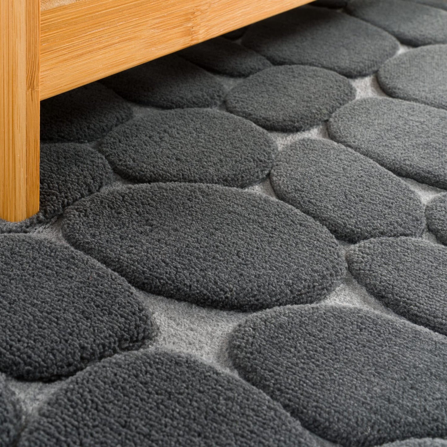 Anthracite Indoor Rug with Rubber Backing Low Pile