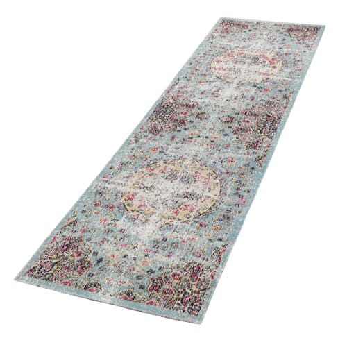 Multicolored Outdoor Rug Low Pile, Vibrant & Weather-Ready