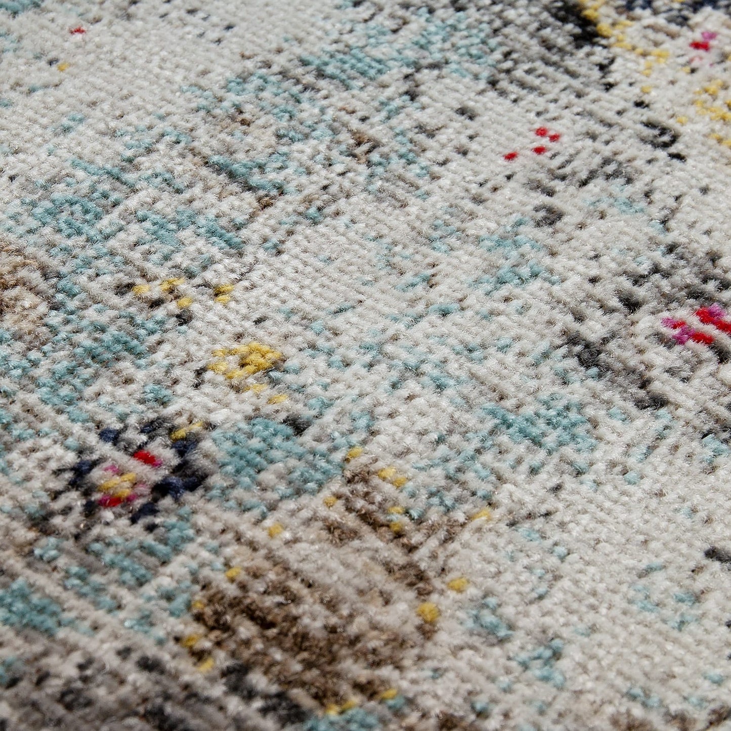 Multicolored Outdoor Rug Low Pile, Vibrant & Weather-Ready