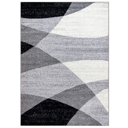 Elegant Gray Indoor Rug with Jute Backing and Plush 8mm Pile