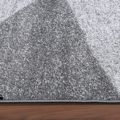 Elegant Gray Indoor Rug with Jute Backing and Plush 8mm Pile