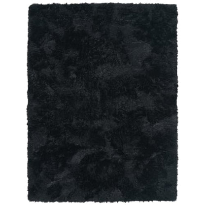 Black Plush Carpet for Indoor Use with Underfloor Heating