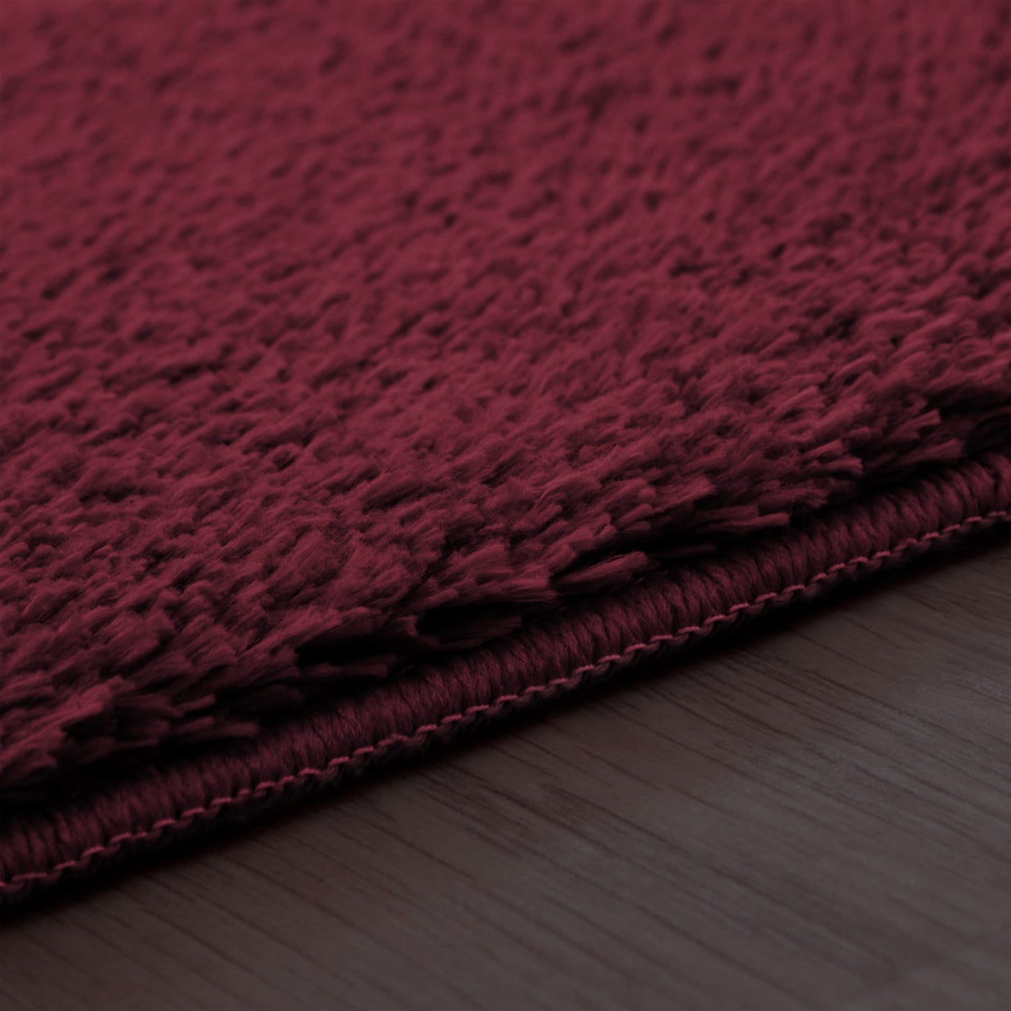 Red Indoor Rug Soft Polyester Felt Backing