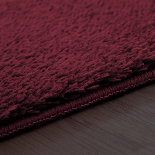 Red Indoor Rug Soft Polyester Felt Backing