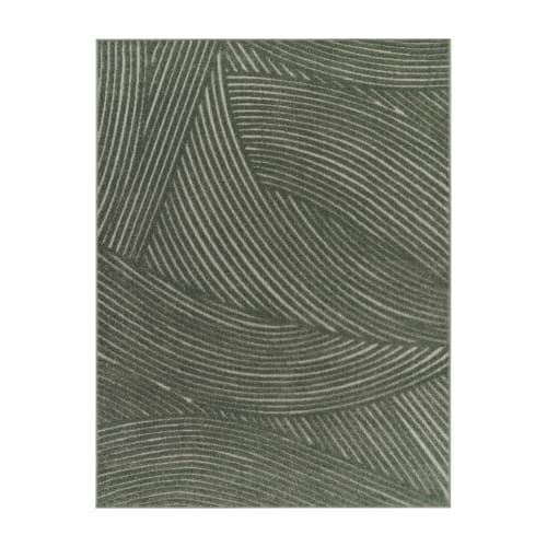 Versatile Green Rug for Indoor and Outdoor Use