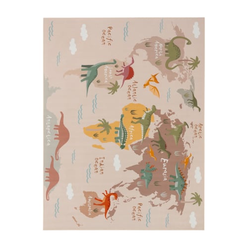 Beige Interior Rug Smooth Low Profile Felt Backing