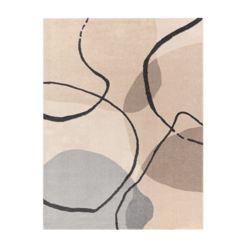 Cream Interior Rug Soft Pile Natural Jute Backing
