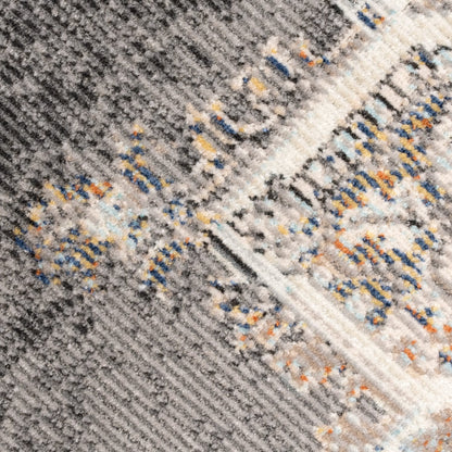 Durable Grey Outdoor Rug with Polypropylene