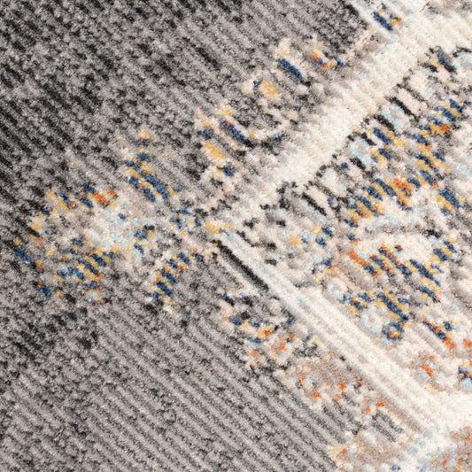 Durable Grey Outdoor Rug with Polypropylene