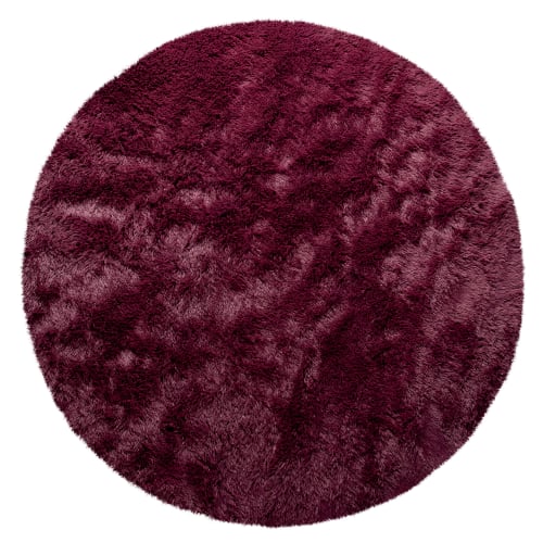 Purple Plush Carpet for Indoor Use with Underfloor Heating