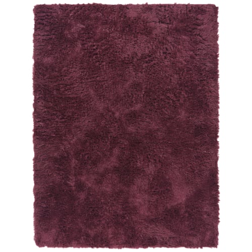 Purple Plush Carpet for Indoor Use with Underfloor Heating