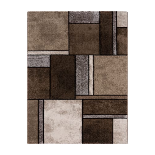 Brown Interior Rug Soft Pile Natural Jute Backing