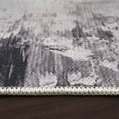 Beige Polyester Rug for Indoor Underfloor Heating
