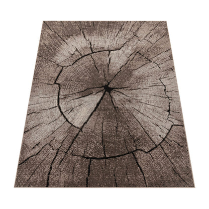 Soft Beige Textured Indoor Rug with Jute Backing