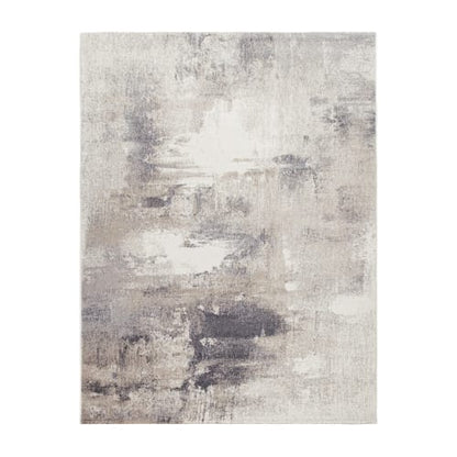 Durable Beige Indoor Rug with Jute Backing