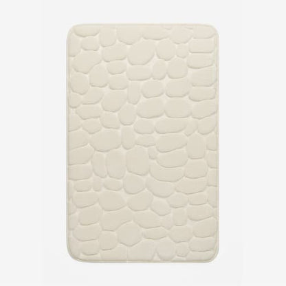Soft Cream Indoor Rug with Durable Rubber Backing