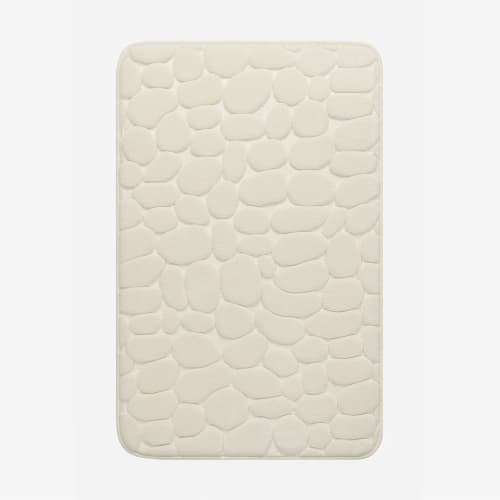 Soft Cream Indoor Rug with Durable Rubber Backing