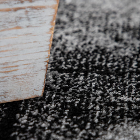 Soft Grey Indoor Rug with Jute Backing