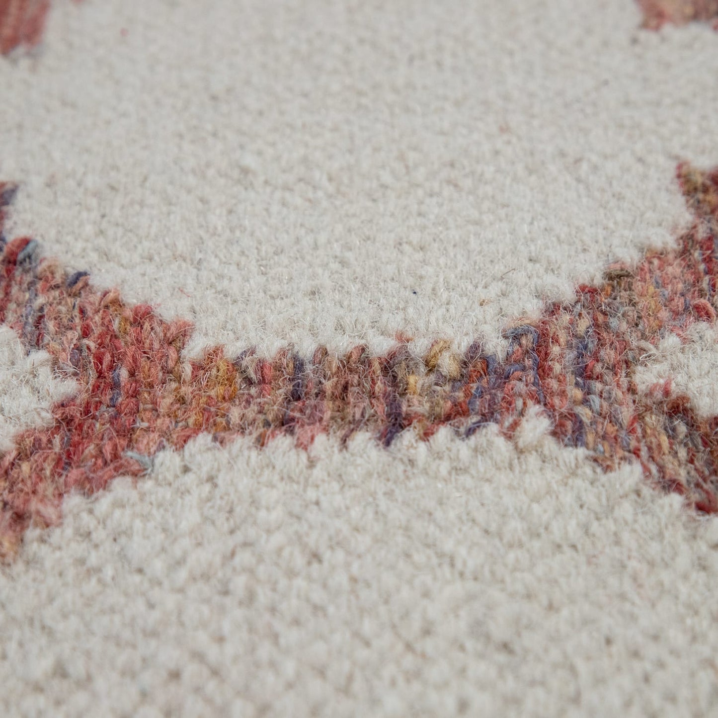 Cozy Multicolor Wool & Cotton Indoor Rug