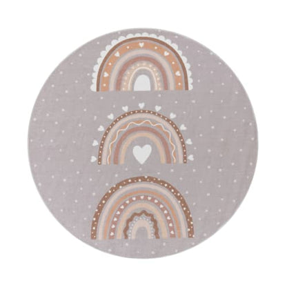 Soft Gray-Beige Indoor Rug with Felt Backing