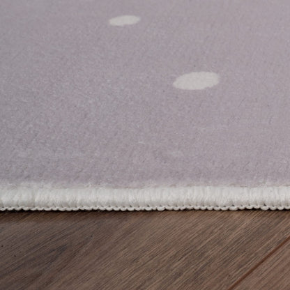 Soft Gray-Beige Indoor Rug with Felt Backing