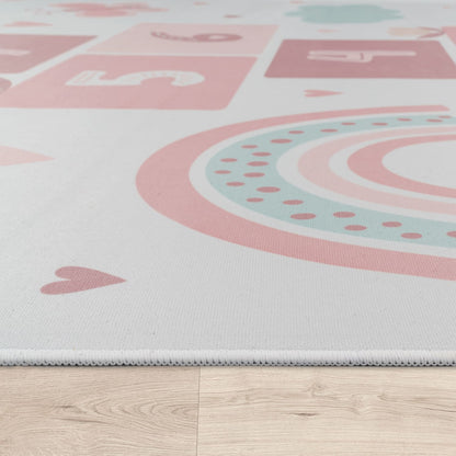 Cream Interior Rug Smooth Surface Felt Backing