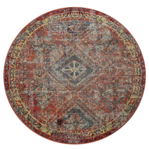 Vibrant Red Outdoor Rug  Durable Low-Pile Polypropylene