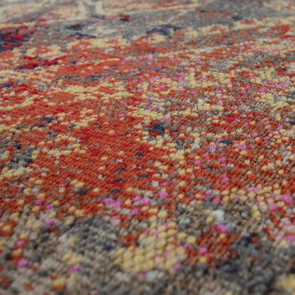 Vibrant Red Outdoor Rug  Durable Low-Pile Polypropylene