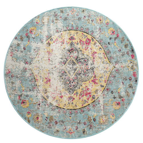 Multicolored Outdoor Rug  Low Pile, Vibrant & Weather-Ready