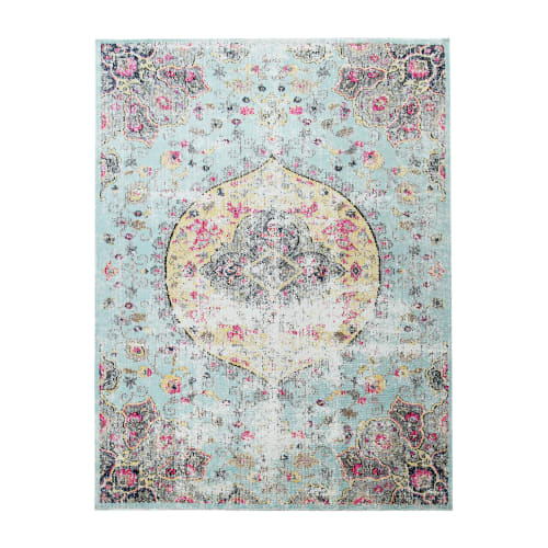Multicolored Outdoor Rug  Low Pile, Vibrant & Weather-Ready