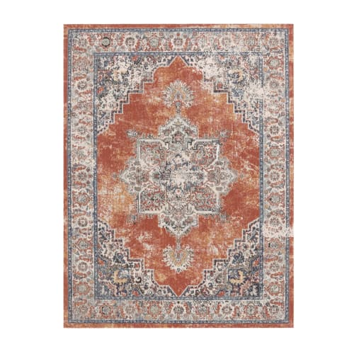 Durable Red Outdoor Polypropylene Rug