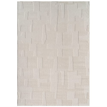 Cream Plush Indoor Rug with Cotton Backing
