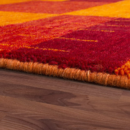 Terracotta Wool Rug with Cotton Backing and Cozy 9mm Pile
