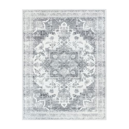 Grey Indoor Rug with Soft Felt Backing