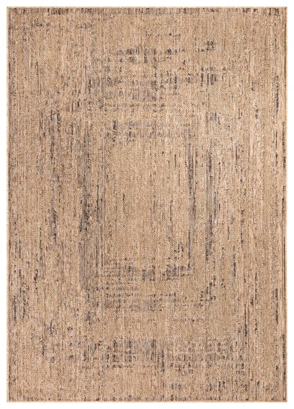 Modern Beige Outdoor-Indoor Rug  Sleek & Weather-Friendly Design