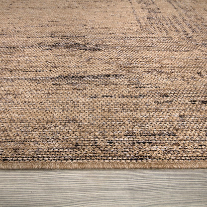 Modern Beige Outdoor-Indoor Rug  Sleek & Weather-Friendly Design