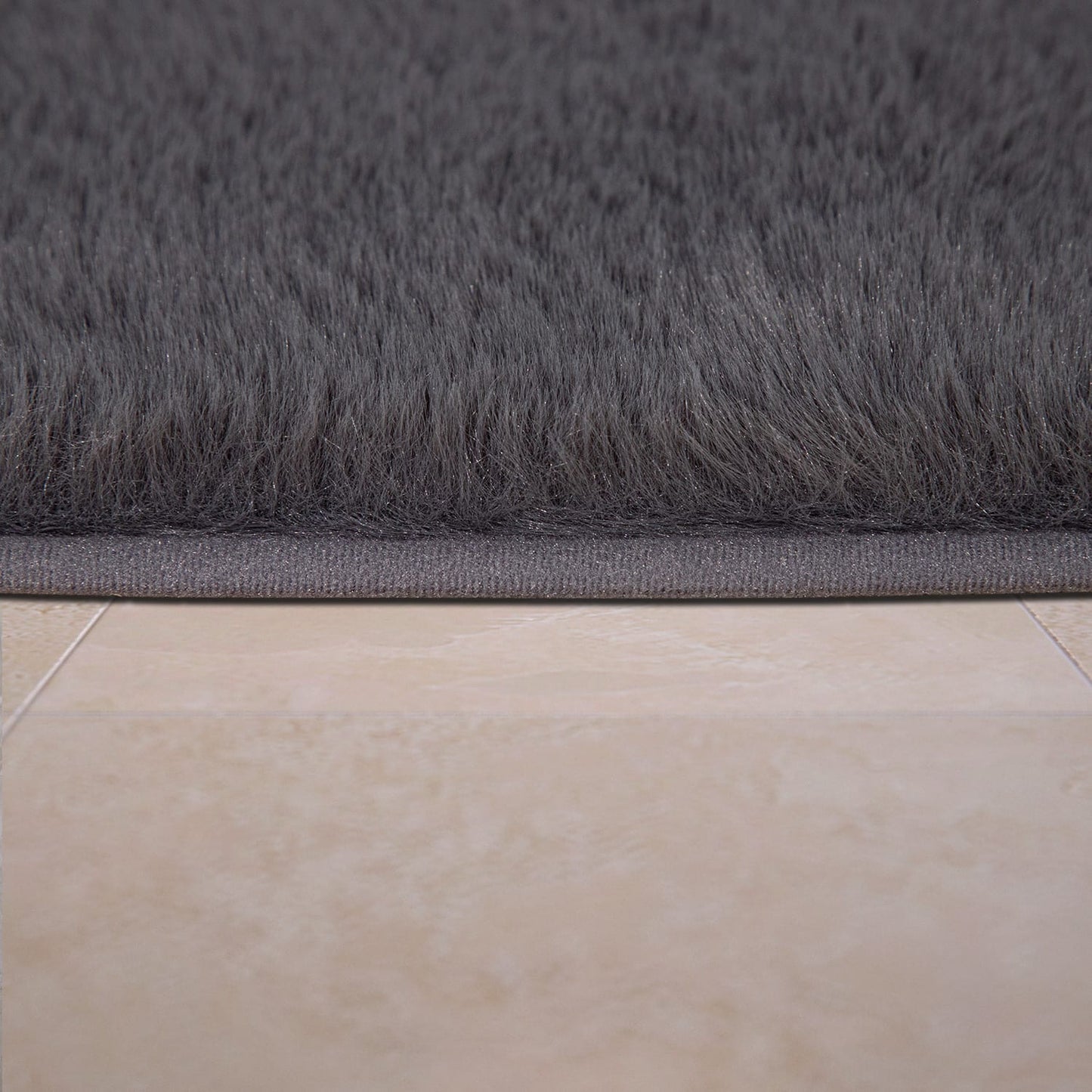 Anthracite Interior Rug with 22mm Pile Height Rubber Backing