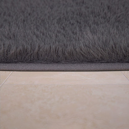Anthracite Interior Rug with 22mm Pile Height Rubber Backing