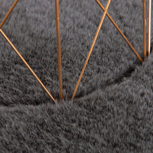 Anthracite Interior Rug with 22mm Pile Height Rubber Backing