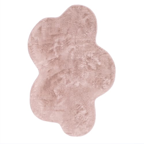 Soft Pink Plush Indoor Rug