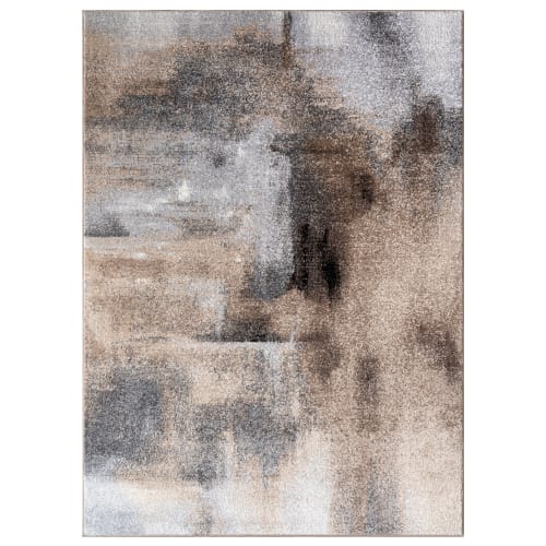 Vibrant Multicolor Indoor Jute-Backed Polypropylene Rug