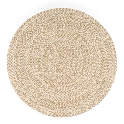Soft Touch Handmade Beige Cotton Indoor Rug