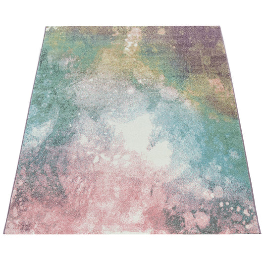 Colorful Indoor Polypropylene Rug with Jute Backing