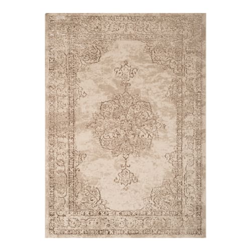 Elegant Beige Indoor Carpet with Cotton Backing